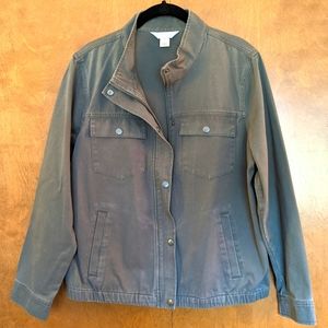 Women's Cotton Jacket L - Sage Green